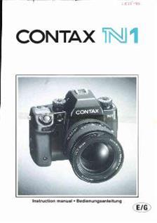 Contax N 1 manual. Camera Instructions.